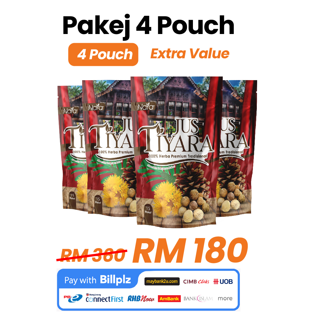 4 POUCH JUS TIYARA + FREE HOT CREAM
